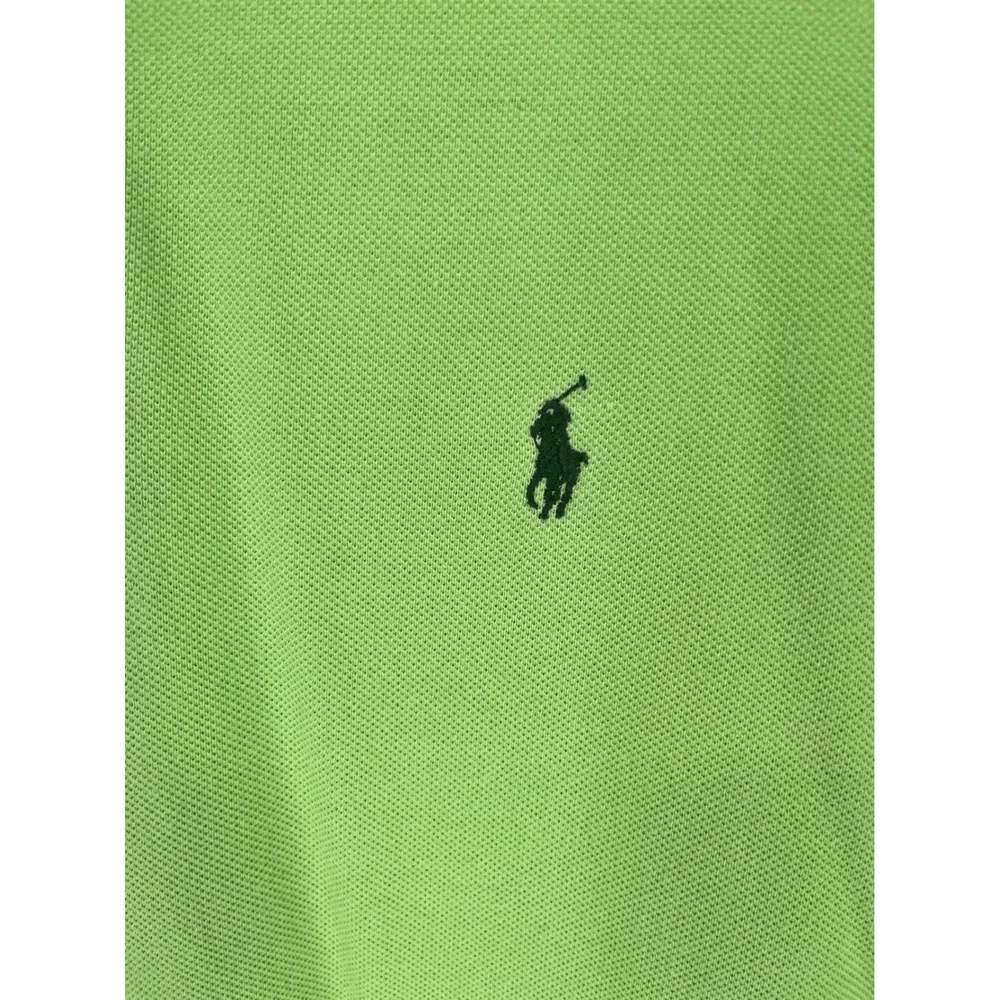 POLO RALPH LAUREN Polo Shirt Mens XL Green Short Sleeve Pique Pony 100% Cotton